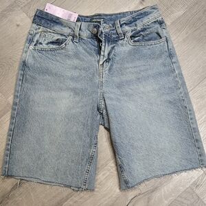 Denim  Shorts Mid Rise
